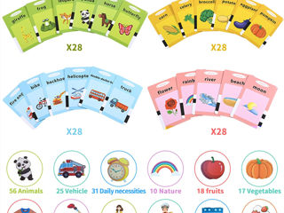 Монтессори-игрушки для дошкольников  Carduri flash vorbitoare foto 2