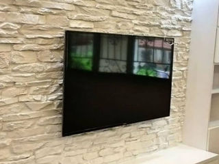 Монтаж телевизоров на стене. Instalarea televizor pe perete. Montez tv pe perete. Suport tv. foto 5