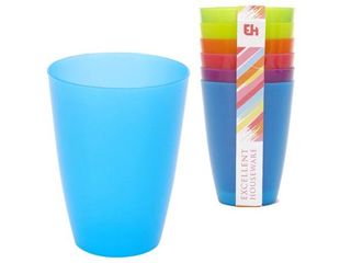 Set Pahare Eh 6Buc Diverse Culori, Din Plastic