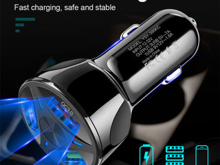 Скидка 30% Распродажа USB Fast Car Quick Charger 3.0 - Умное Автомобильное зарядное устройство 3 USB foto 4