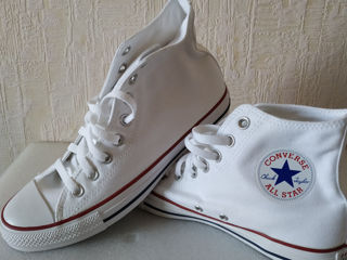 Кеды новые Converse All Star белые высокие  foto 8