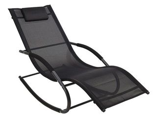 Scaun-Balansoar Cu Cadru Otel 148X63X85Cm, Negru