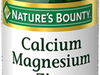 Nature's Bounty, кальций, магний, цинк, 100 капсул