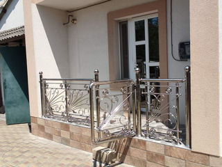 Перила из нержавейки, плексиглас, cтеклa !!!  balustrade din inox, plexiglas , stecla foto 12