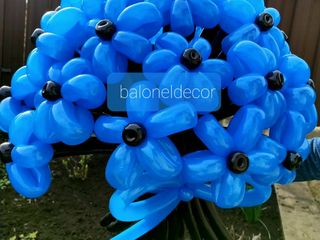 Baloane cu heliu, buchete din flori/ шары с гелием, цветы из шариков foto 8