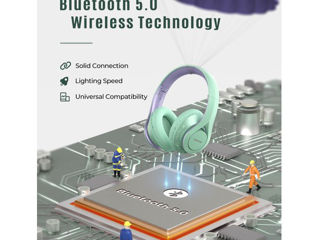 Складные наушники Mpow 60Hrs Bluetooth Стереонаушники Wireless 5.0 с активным шумоподавлением (ANC) foto 6