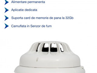 Camera spy WI-FI IP P2P ascunsa in detector de fum , 32 Gb, 1920x1080p , Senzor de Miscare foto 3