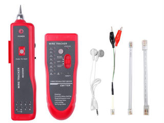 Тестер для кабеля Ethernet LAN проводов RJ45 RJ-11 foto 3