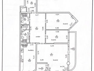 Apartament cu 3 camere, 113 m², Centru, Chișinău