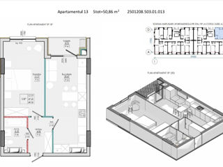 2-х комнатная квартира, 51 м², Центр, Калараш