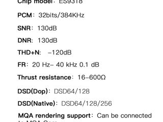 DAC ЦАП Для телефона с Type-C hi-res audio foto 6