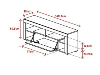 Comodă TV Accord Hugo, diverse modele și culori  - livrare, credit foto 2