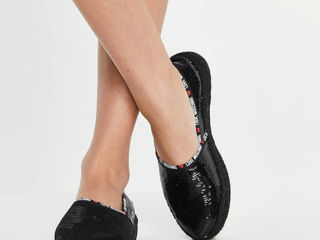 Espadrile negre Love Moschino