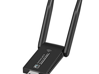 Скидка 30% Распродажа - WiFi Адаптер USB 1300Mbps USB 3.0 Двойной 2,4G / 5G foto 1