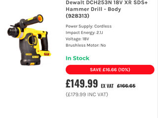 Dewalt DCH253 foto 4