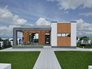 Casă de locuit individuală cu 1 nivel/ parter/ 3D/ 140m2 / arhitecți/ renovări/ construcții/ foto 2