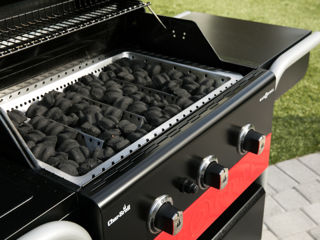 Gratar Grill pe gaz si carbuni hibrid Char-Broil Gas2Coal 2.0 330 cu 3 arzatoare foto 11