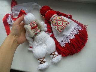 Martisor мэрцишор человечки с фартуком 30см большие