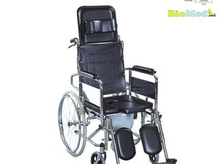 Carucior cu WC pentru invalizi Инвалидная коляска с туалетом foto 3