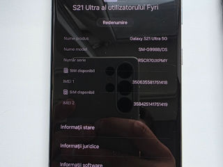Vand Samsung Galaxy S21 Ultra 5G, 256GB, stare foarte buna  foto 5