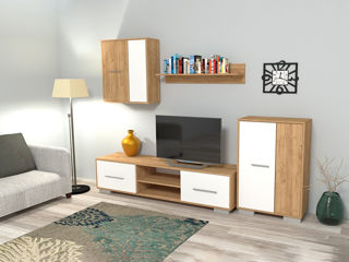 Living Confort-NV Zeta Stejar Craft Auriu/Alb Diamant foto 1