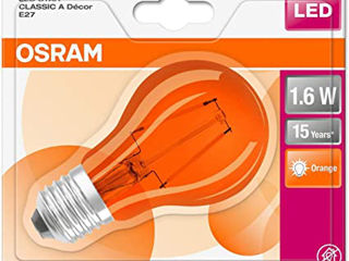 Светодиодная лампа Decor E27 2.5 Вт оранжевый foto 1