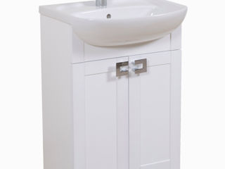 Качественная мебель для небольшой ванной! Тумбa 55 "Woodmix" с умывальником "Nova" 55 cm - 2373 Lei foto 3