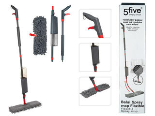 Mop Plat Flexibil Five, Microfibra, Spray Cu Rezervor