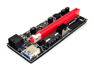 ID-132: Ver 009S 2x6pin, 1xMolex, PCI-E 1X to 16X LER USB 3.0 foto 2