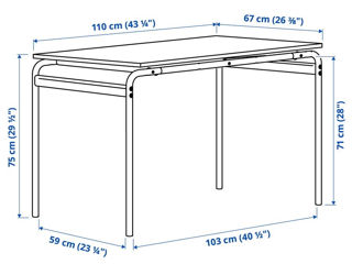 Set de sufragerie Ikea masă cu 4 scaune foto 4