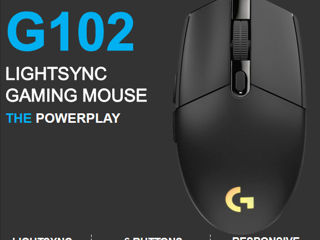 Logitech Gaming Mouse G102 LIGHTSYNC RGB,  8000 dpi, Onboard memory мышка - Livrare / Pick-up foto 12
