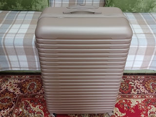 Valiza marime mare L-XL, culoarea bej foto 6