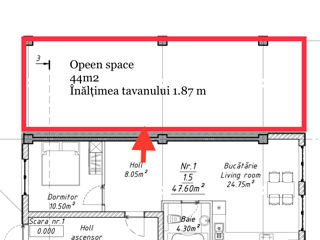 Apartament cu 2 camere, 97 m², Buiucani, Chișinău foto 2