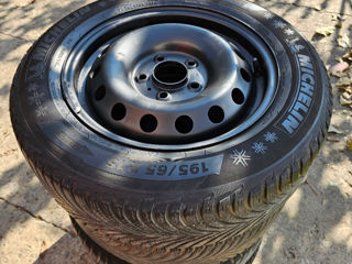 Jante cu anvelope Michelin Alpin 195/65/R15; 5x114.3 foto 3