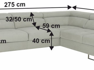 Sofa stilată și practică cu maxim confort foto 5