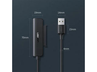 Ugreen SATA Converter USB-A to 2.5 Inch HDD/SSD SATA 7+15 pini, Negru foto 9