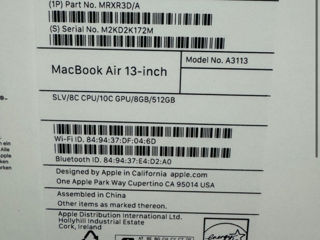 Vind Macbook Air 13 Procesor M3 2024 , 8/512Gb , Silver, Sigilat , Garantie 1 An foto 6