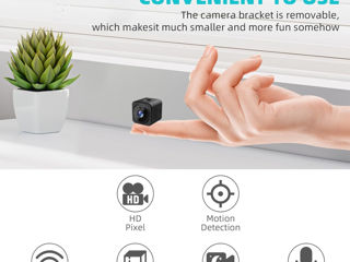 Mini camera cu WiFi siaplicatie la telefon audio + video foto 5