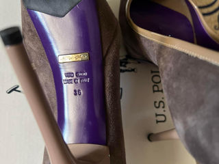 Новые Итальянские туфли. Vero Cudio! Замш+Кожа! foto 4