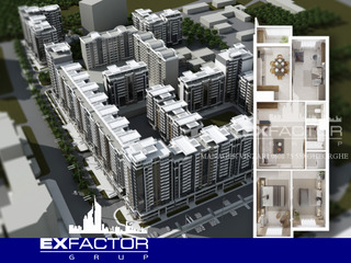 Exfactor Grup - Ciocana, toate planificările cu 4 camere in format 3D, direct de la dezvoltator! foto 1