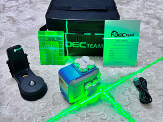 Lazer 3D/4D DecTeam  M03CG / M04CG / Huepar M03CG 12 linii + geantă + acumulator + magnet + livrare foto 7