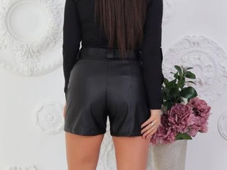 Новые кожаные шорты / pantaloni scurți din piele noi foto 3