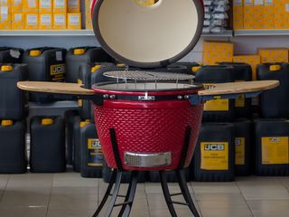 Gril Kamado 22" ceramic pentru carne, cârnați, pește, legume; rumenim friptura,pizza etc. foto 1