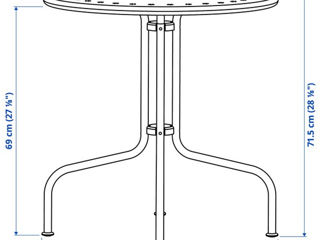 Set mobilier de grădină IKEA Lacko /Livrare în toată Moldova/ Credit 0% foto 5