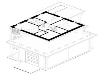 Casă de locuit individuală cu 2 niveluri / P+E / stil clasic/ construcții/ renovări/ 3D foto 8