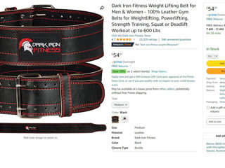 Пояс для пауэрлифтинга Dark Iron Fitness Weight Lifting Belt foto 3