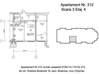 Apartament cu 2 camere, 65 m², Botanica, Chișinău foto 2