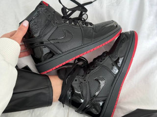 Nike Air Jordan 1 Retro High Patent Black/Red Unis3x foto 4