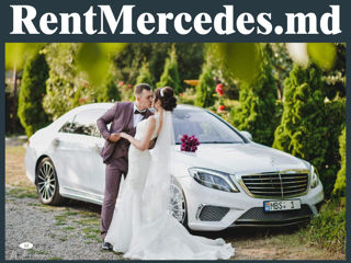 Rent Mercedes S Class W222 AMG S65 Long alb/белый cu sofer/с водителем foto 2
