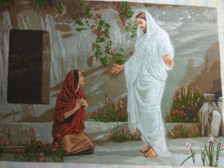 Гобелен ручной работы Иисус и Мария foto 1